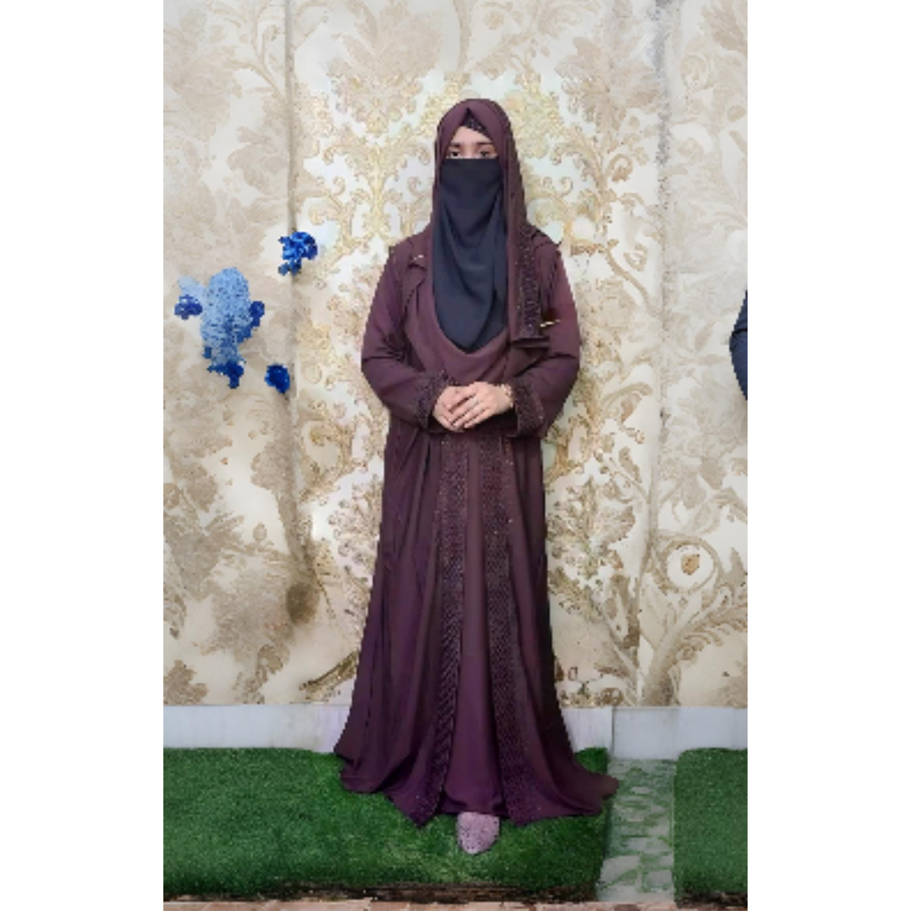 Embroidery Borka with Hijab