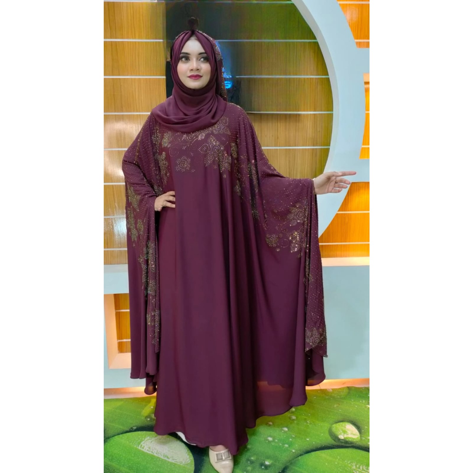 Stone Borka with Hijab