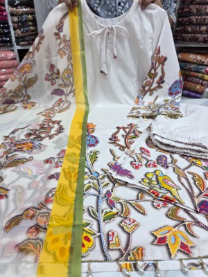 Embroidery Work Cotton Dress Set Code : 10560
