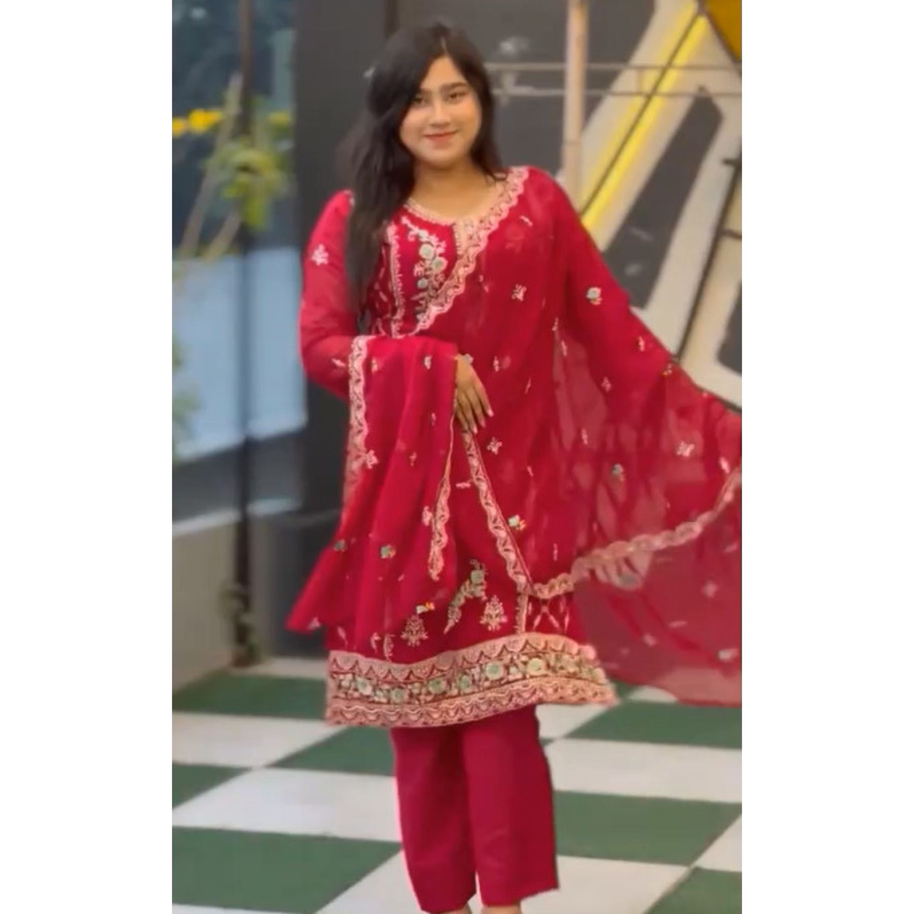 Georgette Embroidery Four Piece