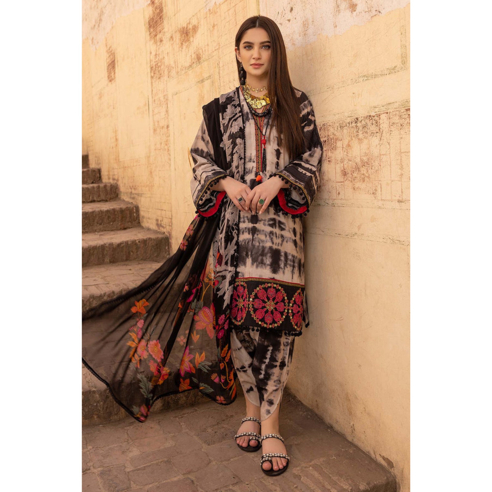 Batick print3pices Code : 10372