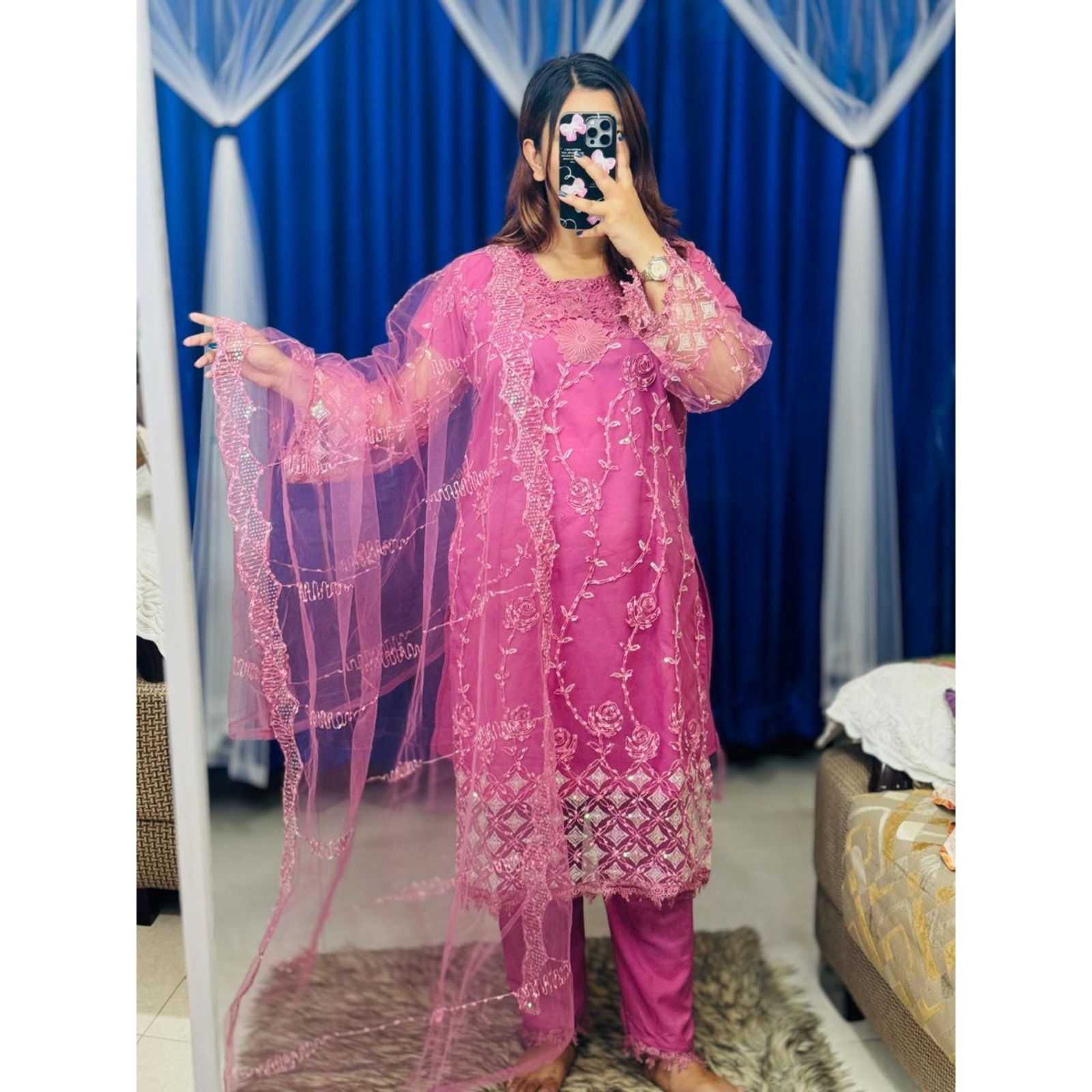 Pakistani Soft Net Sequence Three Piece