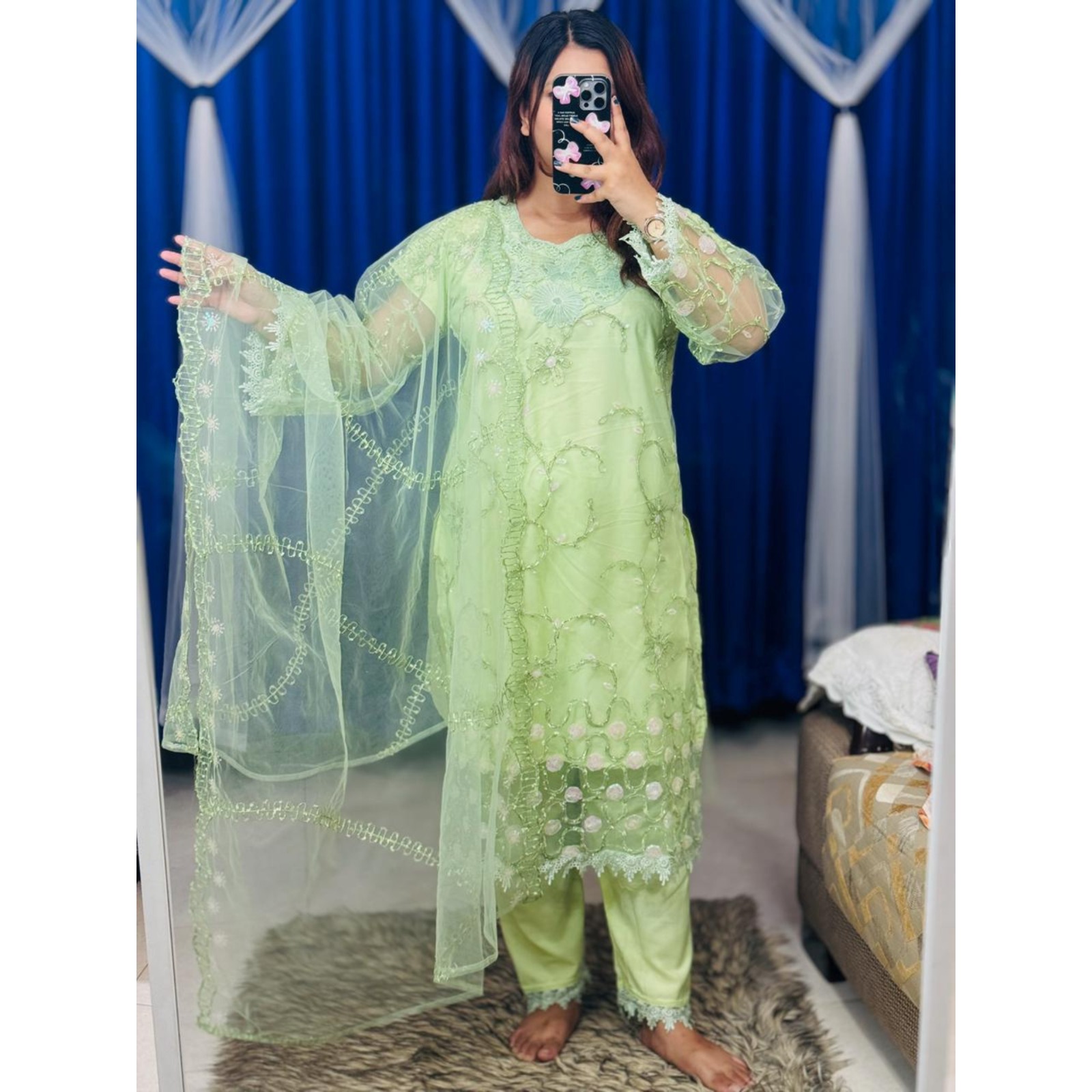 Pakistani Soft Net Sequence Three Piece