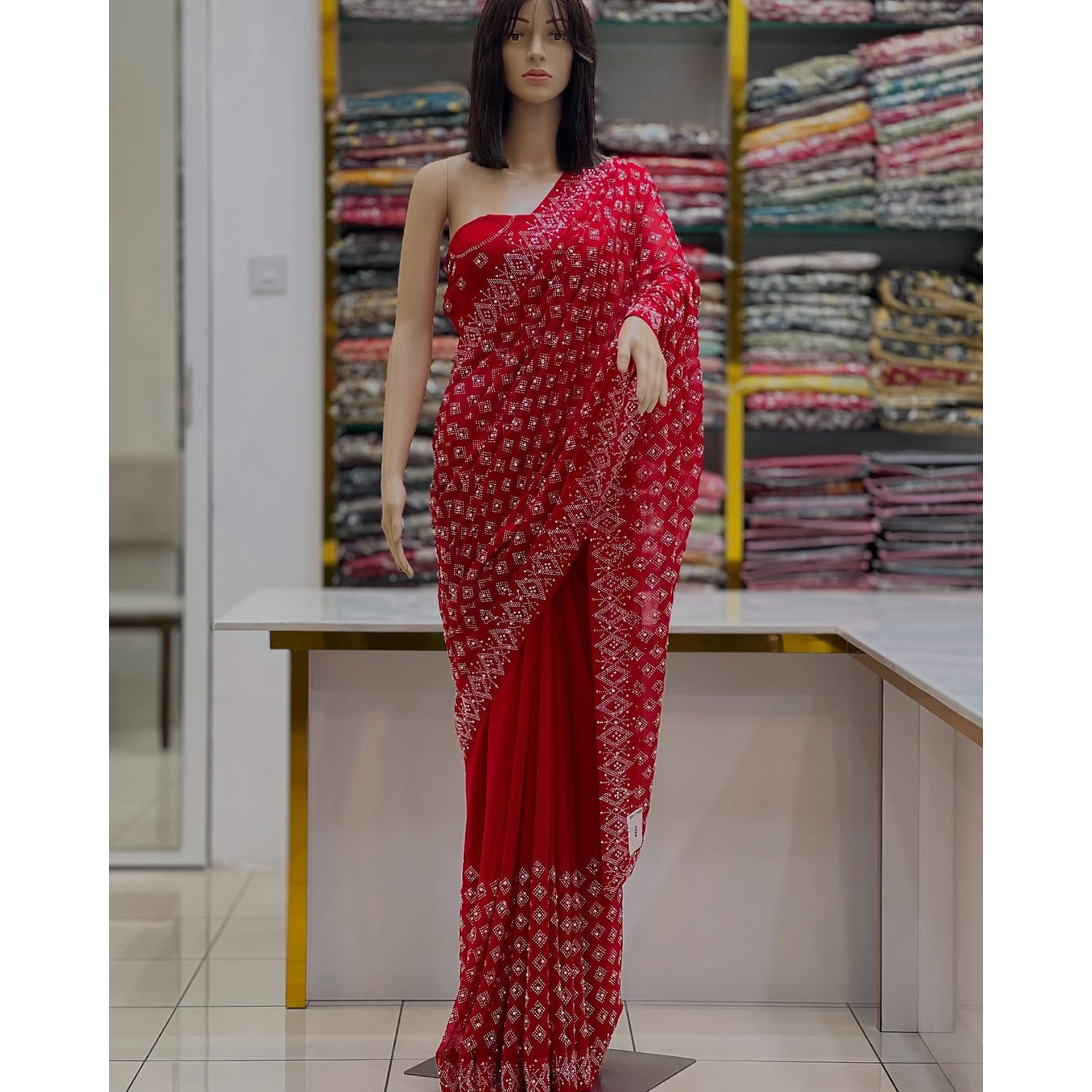 Glittering Glow Gemstone Saree